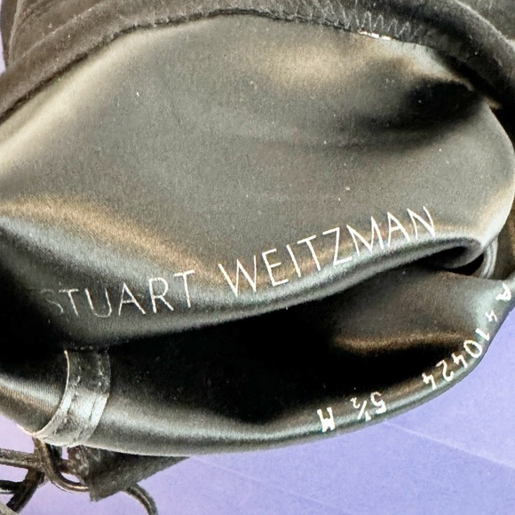Stuart Weitzman Lowland Black Suede Over The Knee Boot size 5.5 - Picture 10 of 10